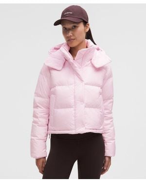 lululemon – Wunder Puff 644-Down-Fill Cropped Jacket – – Size 4 - Pink