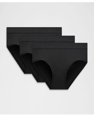 lululemon – Underease High-Rise Bikini Underwear 3 Pack – – Size Large - Black