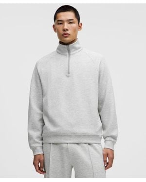 lululemon – Smooth Spacer Quarter Zip – Colour Light/ – Size 6 - Grey
