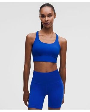 lululemon Energy Longline Bra Medium Support, B-D Cups - Blue
