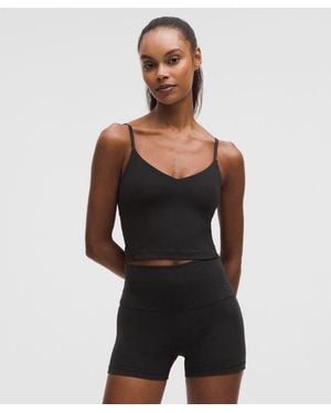 lululemon Align Cropped Cami Tank Top - Black