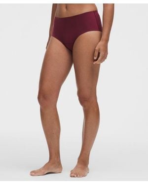 lululemon – Nulu Added Absorbency Extra-High-Rise Bikini Underwear – Colour Burgundy/ – Size Large - Purple