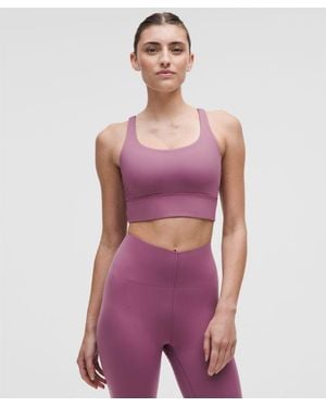 lululemon Energy Longline Bra - Purple