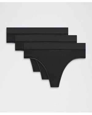 lululemon Underease High-Rise Thong Underwear 3 Pack - Black