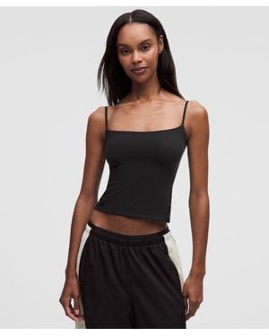 lululemon Wundermost Ultra-Soft Nulu Spaghetti-Strap Adjustable Cami - Black