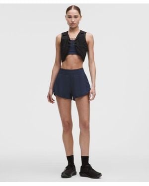 lululemon Track That High-Rise Lined Short 3" - Blue