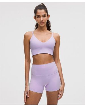 lululemon Focuser Scoop-Neck Bra Nulu - Purple