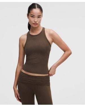lululemon – Align Waist-Length Racerback Tank Top – – Size 4 - Brown