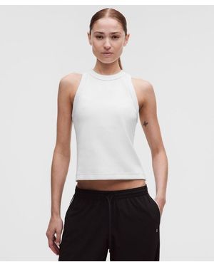 lululemon – Ribbed Heavyweight Racerback Tank Top – – Size Large - White