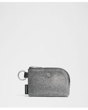 lululemon – Clippable Card Pouch Bag Glitter – Colour Dark - Grey