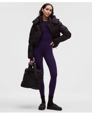 lululemon – Base Layer Tight Leggings – Wool-Blend – 28" – – Size Large - Blue