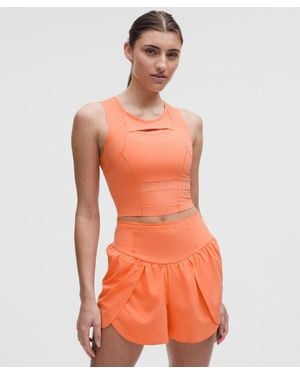 lululemon – Go Further Ice Storage Tank Top – – Size 4 - Orange