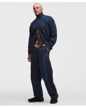 lululemon – Faded French Terry Barrel-Leg Trousers Slnsh Collection – – Size Large - Blue