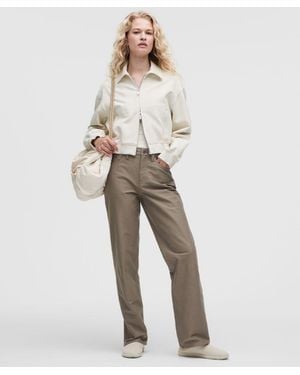 lululemon – Easyfive Mid-Rise Relaxed-Straight Trousers Regular – – Size 28 - Natural