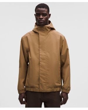 lululemon – Waterproof Cinch-Hem Jacket – /Khaki – - Natural