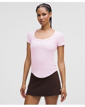 lululemon – Hold Tight Scoop-Neck Short-Sleeve Shirt – – Size 4 - White
