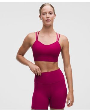lululemon Like A Cloud Longline Bra - Red