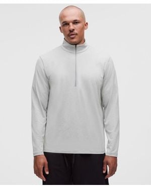 lululemon – Soft Jersey Half Zip Long-Sleeve Top – – Size Large - Grey
