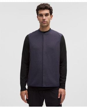 lululemon – 3D Waffle-Knit Jacquard Vest – – Size Large - Blue