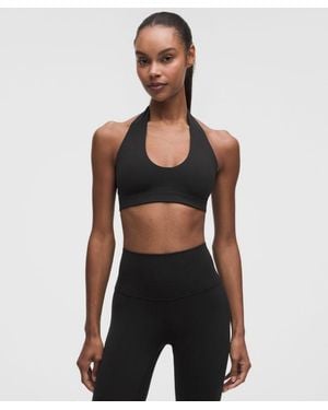 lululemon Focuser Halter Bra - Black