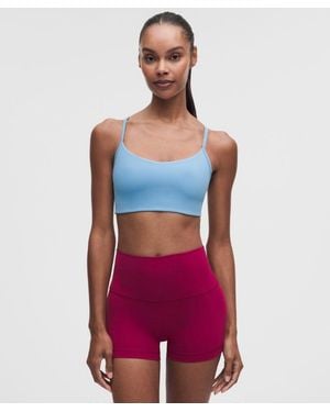 lululemon – Flow Y Sports Bra Light Support, A/B Cup Design – – Size Large - Red