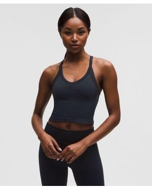 lululemon – Get Low Cross-Back Training Tank Top Light Support, B/C Cup – – Size Large - Blue