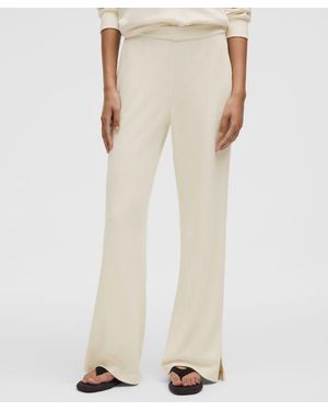 lululemon Softstreme High-Rise Wide-Leg Pique Pant - Natural