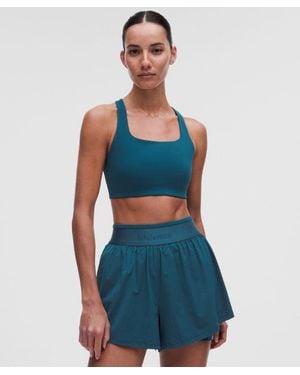 lululemon – All-Time Hero Sports Bra Medium Support, B/C Cup – – Size Large - Blue