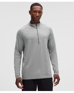lululemon – Metal Vent Tech Half Zip Long-Sleeve Top – – Size Large - Grey