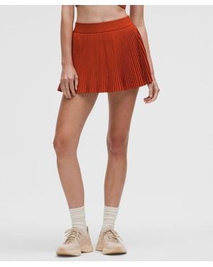 lululemon Varsity High-Rise Pleated Tennis Skirt - Orange