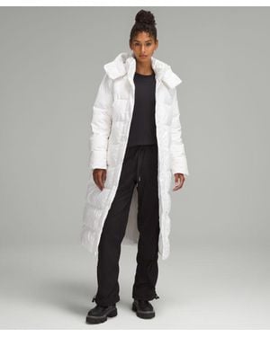lululemon Wunder Puff 600-Down-Fill Long Jacket - White
