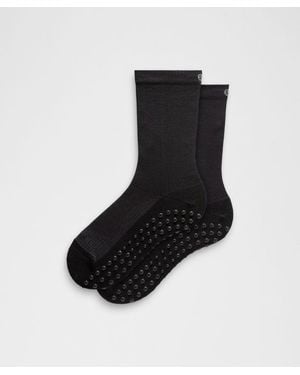 lululemon – Find Your Balance Grip Crew Socks – – Size Large - Black