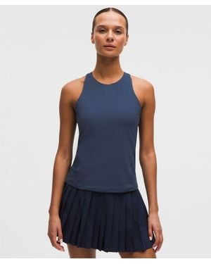 lululemon Racerback High-Neck Tennis Tank Top - Blue