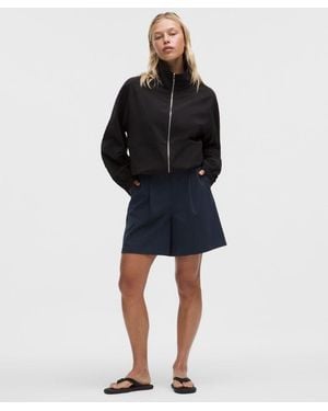 lululemon – Daydrift Pleated High-Rise Shorts – 7" – – Size Large - Black