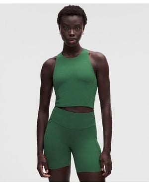 lululemon Swift Speed Cropped Tank Top - Green