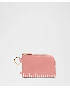 lululemon – Clippable Card Pouch Bag – - Pink