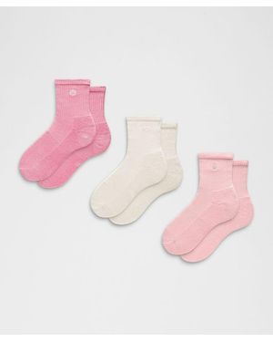 lululemon Daily Essential Quarter Socks - Pink