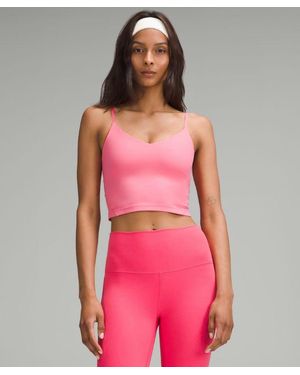 lululemon Align Cropped Cami Tank Top Light Support, A/B Cup - Red