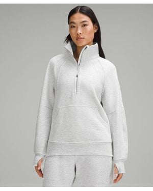lululemon Oversized Funnel-Neck Half-Zip Sweatshirt - Grey