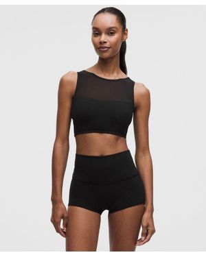 lululemon Bend This Mesh Bandeau And V-Neck Bra - Black