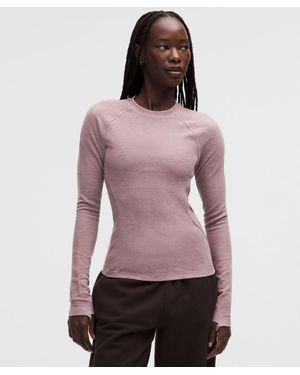 lululemon – Waffle-Knit Crewneck Base Layer – – Size Medium - Purple