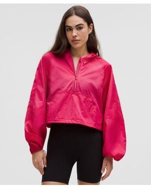 lululemon Scuba Cropped Anorak - Red