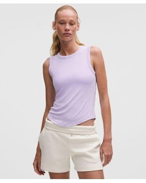 lululemon – Hold Tight Crewneck Tank Top Waist Length – – Size 4 - Purple