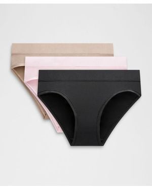 lululemon – Underease Mid-Rise Bikini Underwear 3 Pack – – - Multicolour