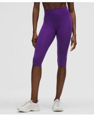 lululemon Wunder Train High-Rise Crop 15" - Purple