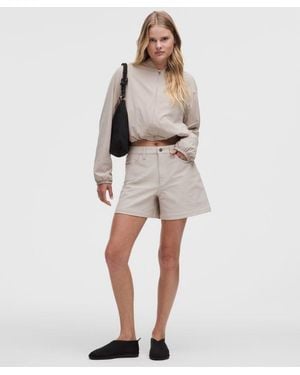 lululemon Easyfive Mid-Rise Short 4.5" - Natural