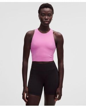 lululemon Swift Speed Cropped Tank Top - Red