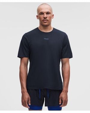 lululemon – Fast And Free Short-Sleeve Shirt Race Length – – Size Large - Blue
