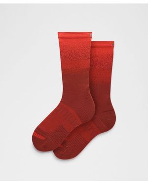 lululemon Power Stride Crew Socks Ombre - Red