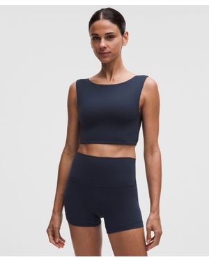 lululemon Bend This Boat And Scoop Bra - Blue